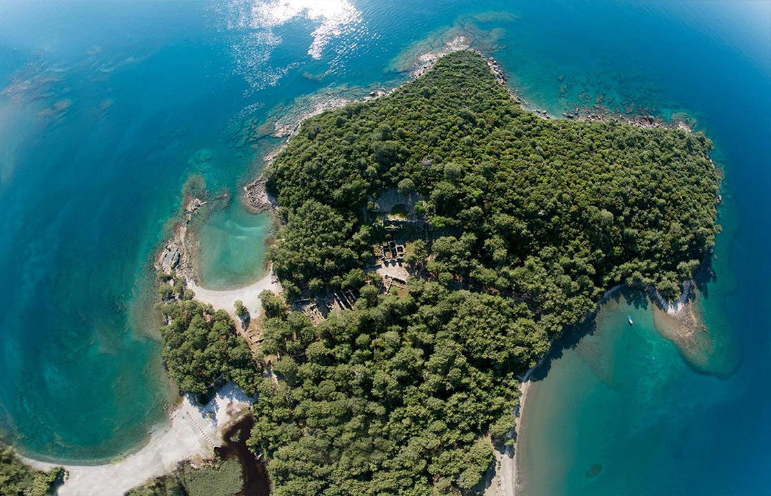 Phaselis Bay - Kemer yacht tour route